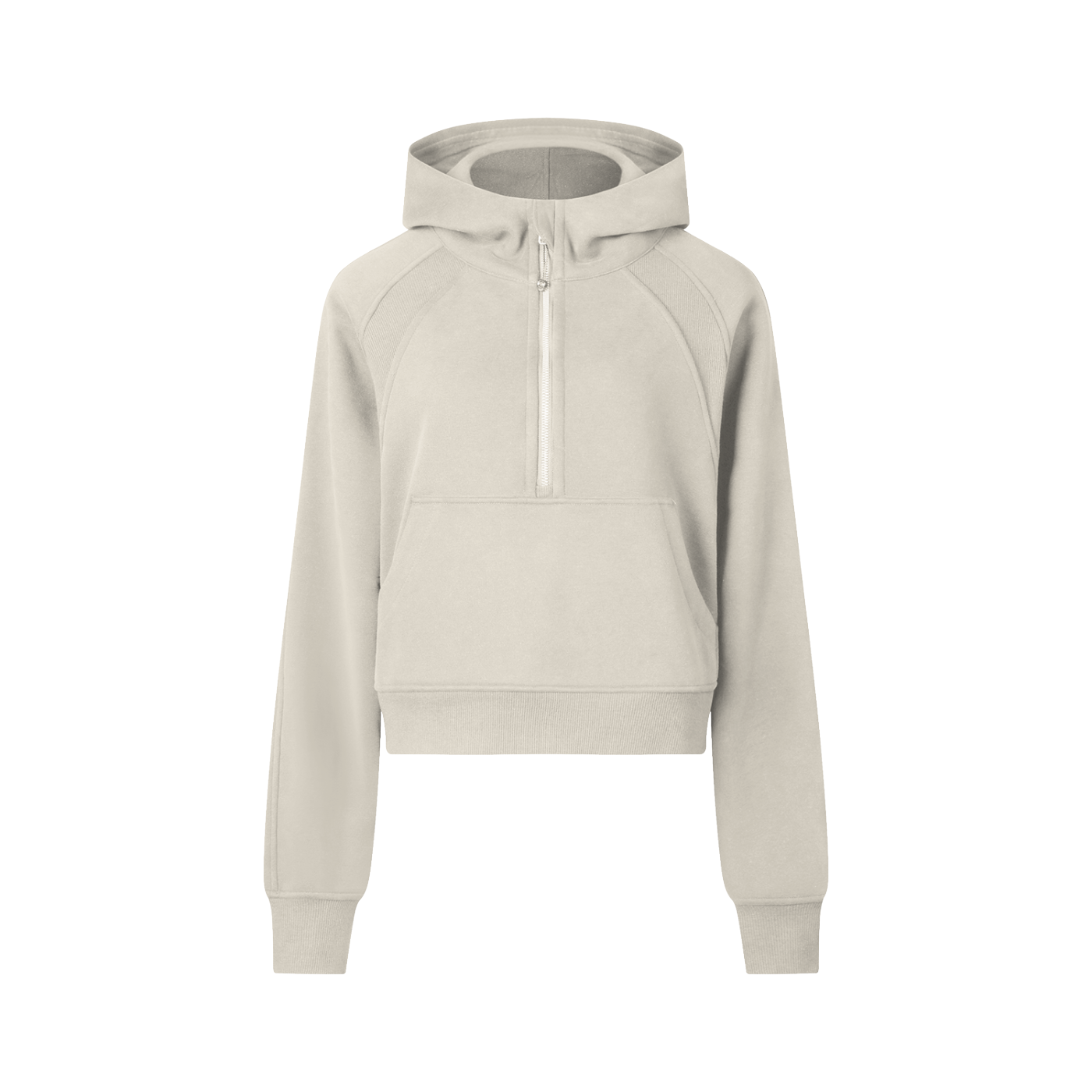 Theon Cropped Half-Zip Hoodie